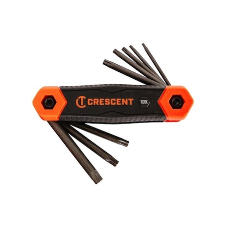 Crescent Folding Hex Key Torx 8Pc CHKFT8