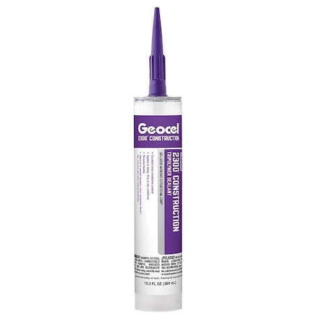 Geocel 2300 Series Construction Tripolymer Sealant, Gray, 10.3 fl-oz Cartridge, 1/EA GC66902