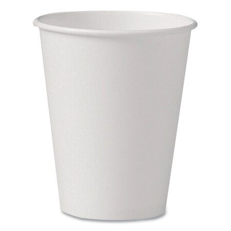 Dart Uncoated Paper Cups, Hot Drink, 8oz, White, PK1000 PK U508N-02050