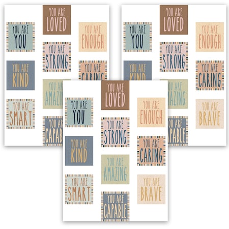 Teacher Created Resources Everyone is Welcome Positive Affirmations Accents, 30-Piece Set, 3PK 7133