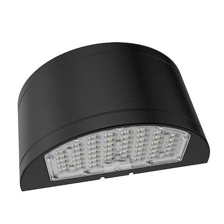 Westgate HALF-CYLINDER WALL PACK 24/32/40W 3CCT TYPE3 WITH PHOTOCELL, 24W/32W/40W, 30K/40K/50K, Black WHCX-24-40W-MCTP-BK