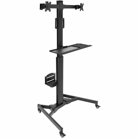 Mount-It Mobile PC Workstation for Dual Monitors MI-7986