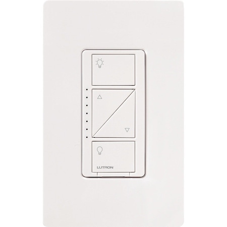 Lutron Lighting Dimmer, 1-Pole, 120V, White PD-6WCL-WH