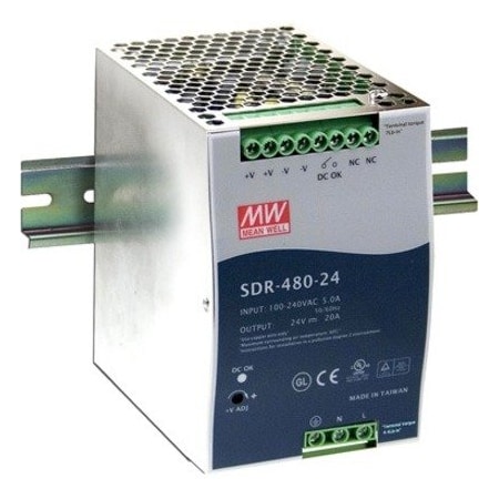 B+B Smartworx PS, DIN, METAL, 480W, 24V BB-SDR-480-24