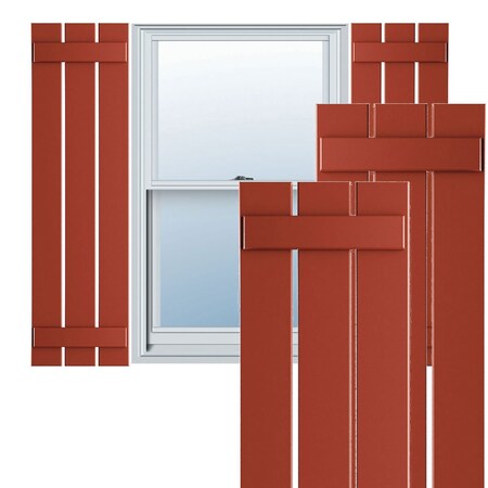 Ekena Millwork True Fit PVC, Three Board Spaced Board-n-Batten Shutters, Colorful Leaves , 17 1/8W x 51H, PR TFP101SBF17X051CL