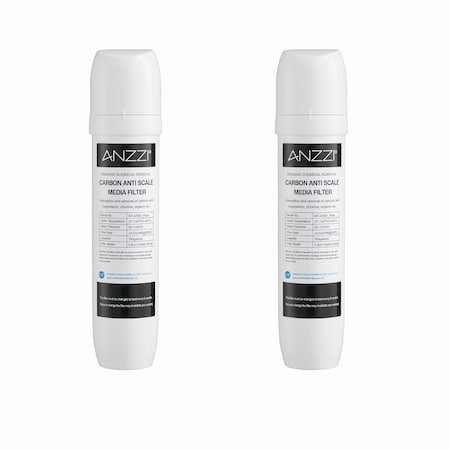 Anzzi Universal-Fit Instant Hot Water Dispenser Under-Sink 6-Month Water Filter Cartridge (2-Pack) KF-AZ401_2F