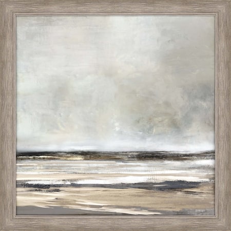 Homeroots Tywyn Views Silver Framed Print Wall Art 416757