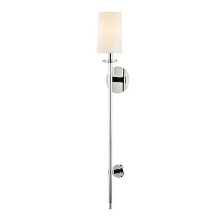 Hudson Valley Lighting Amherst 1 Light Wall Sconce 5.375 In. Polished Nickel 8536-PN