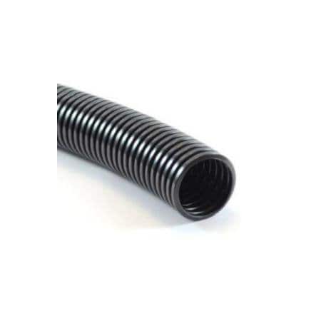 Delfingen Non-Slit Convoluted Tube, 0.28 in, Black, Gray, 2500 ft 94570