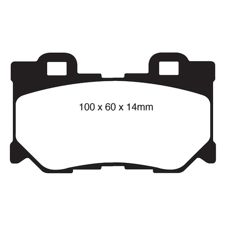 Backseat Yellowstuff Rear Brake Pads for 2008-2013 Infiniti FX50 5.0L BA3826585