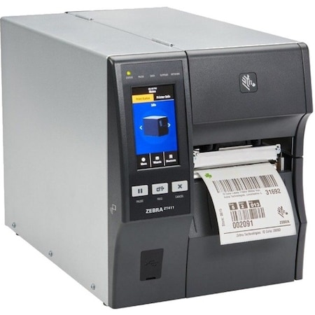 Zebra Industrial Printer, 300 dpi, ZT400 Series, Weight: 36 lb ZT41143-T0100A0Z