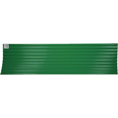 Tuftex Seacoaster 26''x12 ' Opaque Green Round Wave  Vinyl Corrugated Panels 1202C