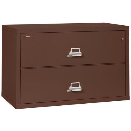 Fireking 2 Drawer, 1 Hr Fire & Impact Rated, 44" Wide Lateral Brown 2-4422-CBR