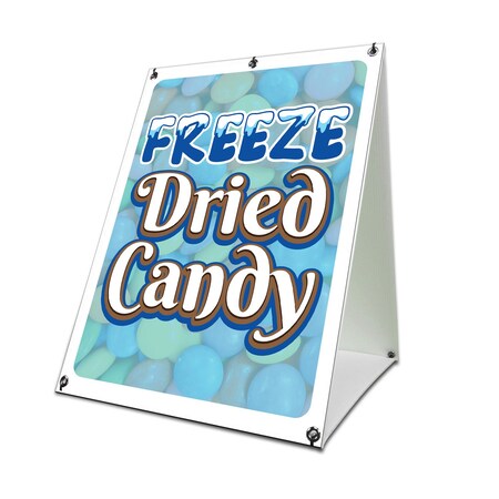 Signmission Freeze Dried Candy, 24 Inch x 18 Inch A-frame Yard Sign, Coroplast Yard Sign SBC-1824-30378