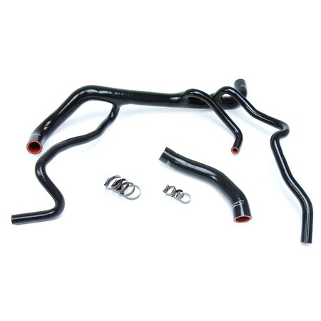 Hps Performance High Temp Reinforced Silicone Radiator Coolant Hose Kit, Black, 57-1664-BLK