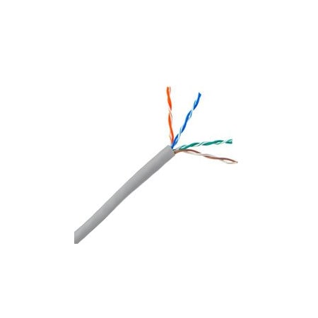 Cable Wholesale Riser Rated Cat5e Gray Ethernet Cable, Solid, UTP (Unshielded Twisted Pair), POE 10X6-021TH