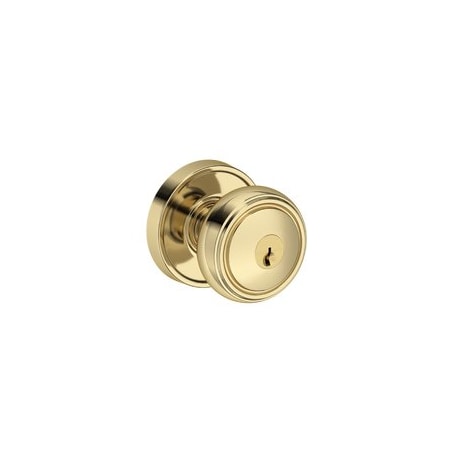 Baldwin Residential Door Knobs Keyed Entry Non-Lacquered Brass ENBRERRR031
