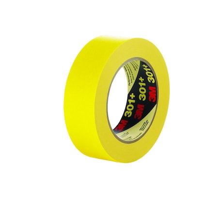 3M Painter's Tape, 18 mm W x 55 m L, 6.3 mil Thick, Yellow, Rubber Adhesive, 48 PK 301+