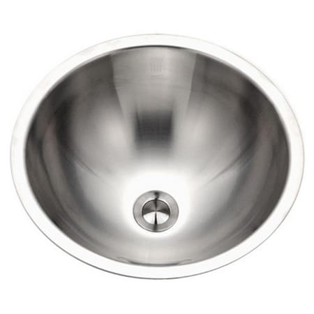 Houzer Opus Series Conical Topmount Stainless Steel Lavatory Sink with Overflow CRTO-1620-1