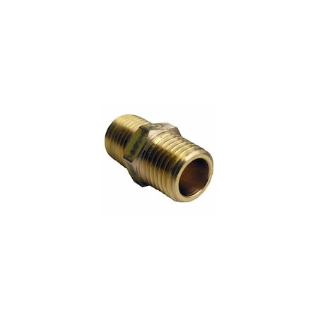 Larsen Supply Co. 1/4MIPxMPT Hex Nipple 17-8611