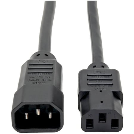 Eaton Tripp Lite Series PDU Power Cord, C13 to C14 - 10A, 250V, 18 AWG, 10 ft. 3.05 m, Black P004-010