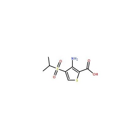 Ak Scientific 3-Amino-4-(isopropylsulfonyl)thiophene-2-carboxylic acid (100mg), CAS 175201-89-5 Y7922-100mg