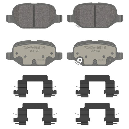 Wagner Brake OEX Rear Disc Brake Pad Set Premium Ceramic,  OEX1569