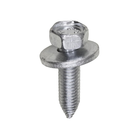 Auveco M6.3-1.0 x 25mm Hex Head Sems 17mm O.D. - Zinc, 25PK 11935