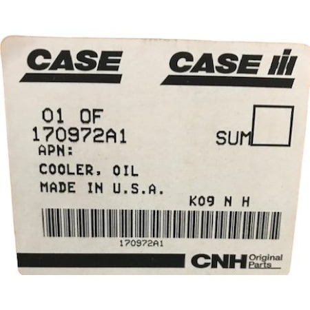 Cnh COOLER OI, CNH OEM 170972A1 170972A1