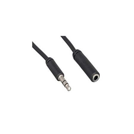 Cable Wholesale Slim Mold 3.5mm Stereo Extension Cable, 3.5mm Male to 3.5mm Female, 25 foot 10A1-02225