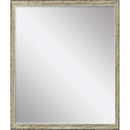 Homeroots 31" Silver Wood Accent Mirror 632785