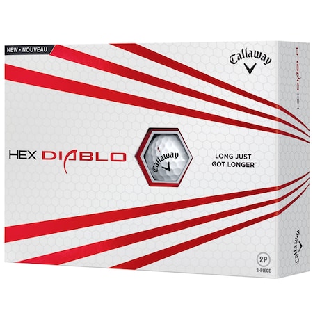 Callaway Hex Diablo White Golf Ball - 1 Dozen 641625312