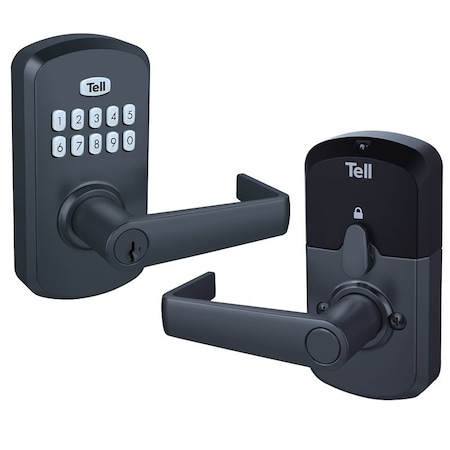Tell LE2000 Series Door Lock, Modern Design, Matte, Commercial, 2 Grade, Metal, Lever Handle, Yes CL103931