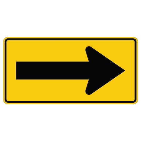 Sign Solutions Usa Traffic Sign, 24 in Width, Aluminum Sign, Horizontal Rectangle DUS12DFY2412W1-6