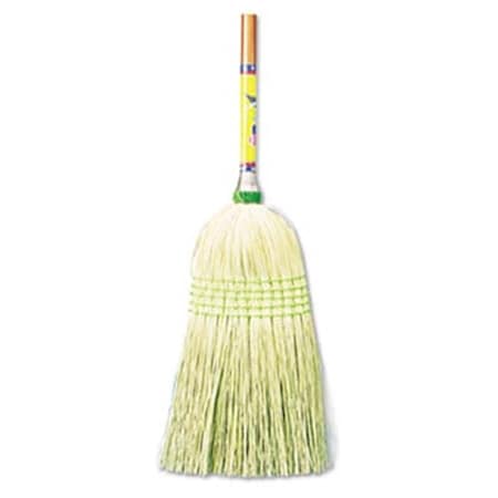 Unisan Parlor Broom, Corn Fiber Bristles, 42 in. Wood Handle, Natural UN31215