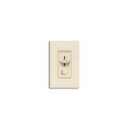 Lutron Lighting Dimmer, Slide, 1-Pole, Rocker, 120V SELV-300P-WH