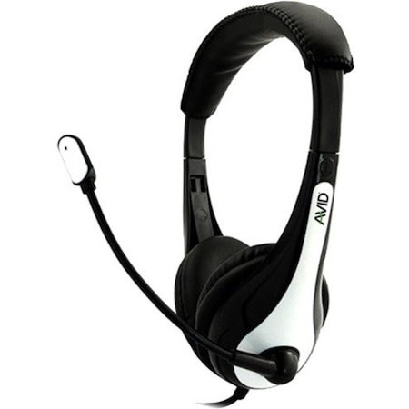 Ergoguys AVID AE-36 HEADSET WITH NOISE CANCELLING MIC & 3.5MM PLUG WHITE 1EDUAE36WHITE