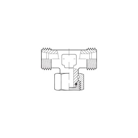 Adaptall FEMALE DIN (SWIVEL) BRANCH TEE S25 S25 S25 5387S-25
