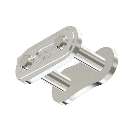 Senqcia 50NPCL Single Strand Spring Clip Connecting Link, 50NP chain, 5/8 P, .87 OAW, .2 Pin, Stl S-50NPCL