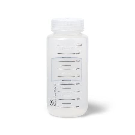 United Scientific UniStore Graduated Wide Mouth Bottles, PP, 500 mL, 12PK 33702