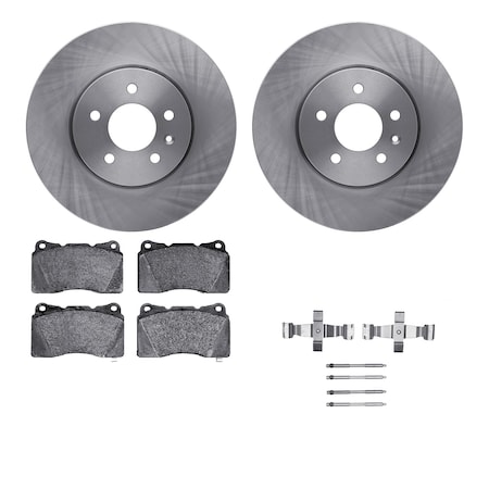 Dynamic Friction Co DFC Brake Rotor with 5000 Brake Pads and Hardware Kit 6512-46241