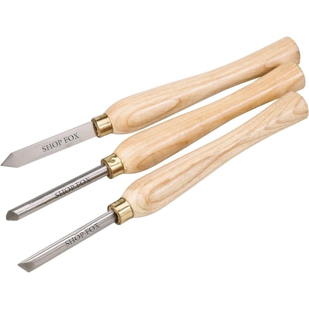 Shop Fox Lathe Chisel Set, 3 pc. D3782