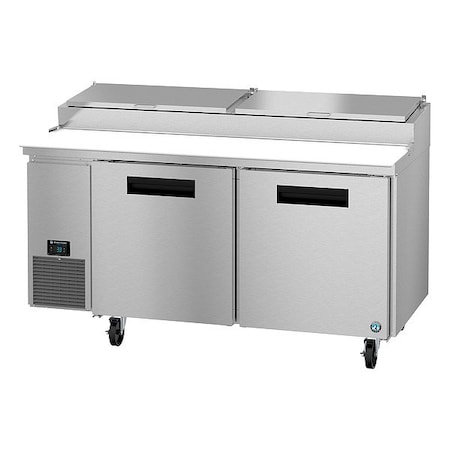 Hoshizaki Worktop Refrigerator, Silver, Digital, 115V PR67B