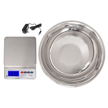 Detecto Digital Scale with Utility Bowl WPS12UT
