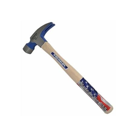 Vaughan Framing Rip Hammer, Forged Steel Head, Straight White Hickory Handle, 18in, 32 oz Head, Milled Face 770-707M