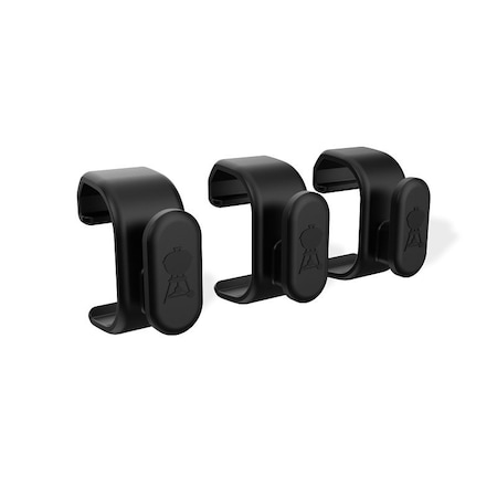 Weber Grill Tool Hooks, Plastic, Black 3400519