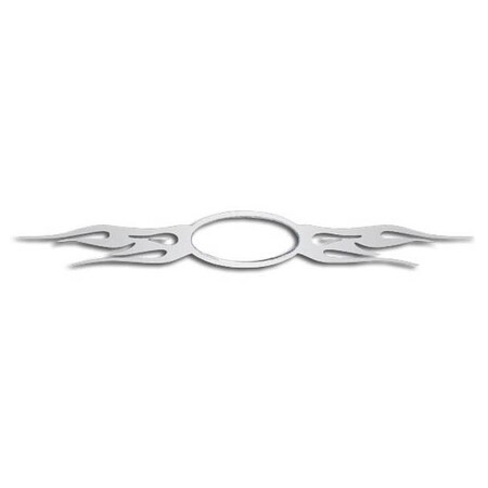 Replacement For Peterbilt 389 Glider Year 2021 Stainless Steel Wildfire Hood Emblem Accent