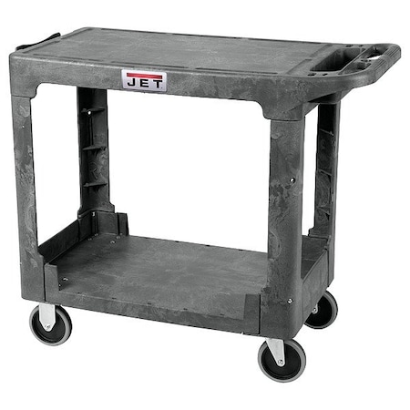 Jet Cart, 550 lb Load Capacity, 2 Shelves, 38 in L, 19 in W, 32 1/4 in H, Raised Handle 141011