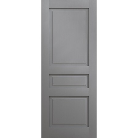 Sartodoors Slab Door Panel 36 x 84 inches, Ego 5012 Painted Grey Oak, Wood Veneer Doors, Pocket Closet Slidi EGO5012S-SEK-3684