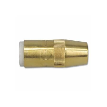 Best Welds Centerfire, Style MIG Gun Nozzle, 5/8 in Bore, 1/8 in Recess, Brass 900-N-5818B